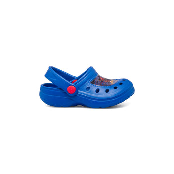 Sabot blu da bambino con stampa Spiderman, Scarpe Bambini, SKU p432000175, Immagine 0